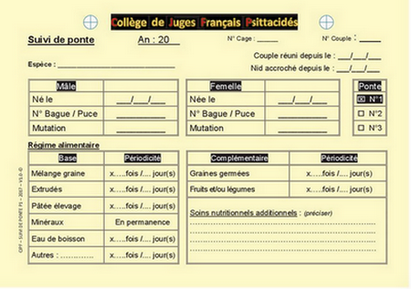 Modèle 1 fiche de suivi de ponte